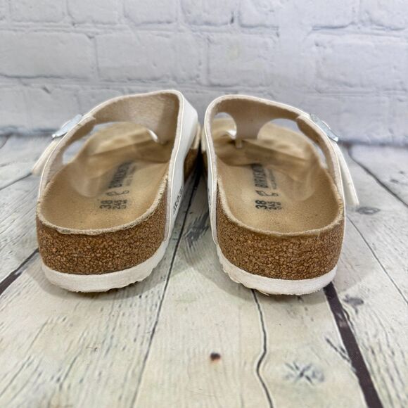 Birkenstock Sandals Women Size 7.5-8 US 38 EU Gizeh Birko Flor T Strap Slide - Picture 4 of 12